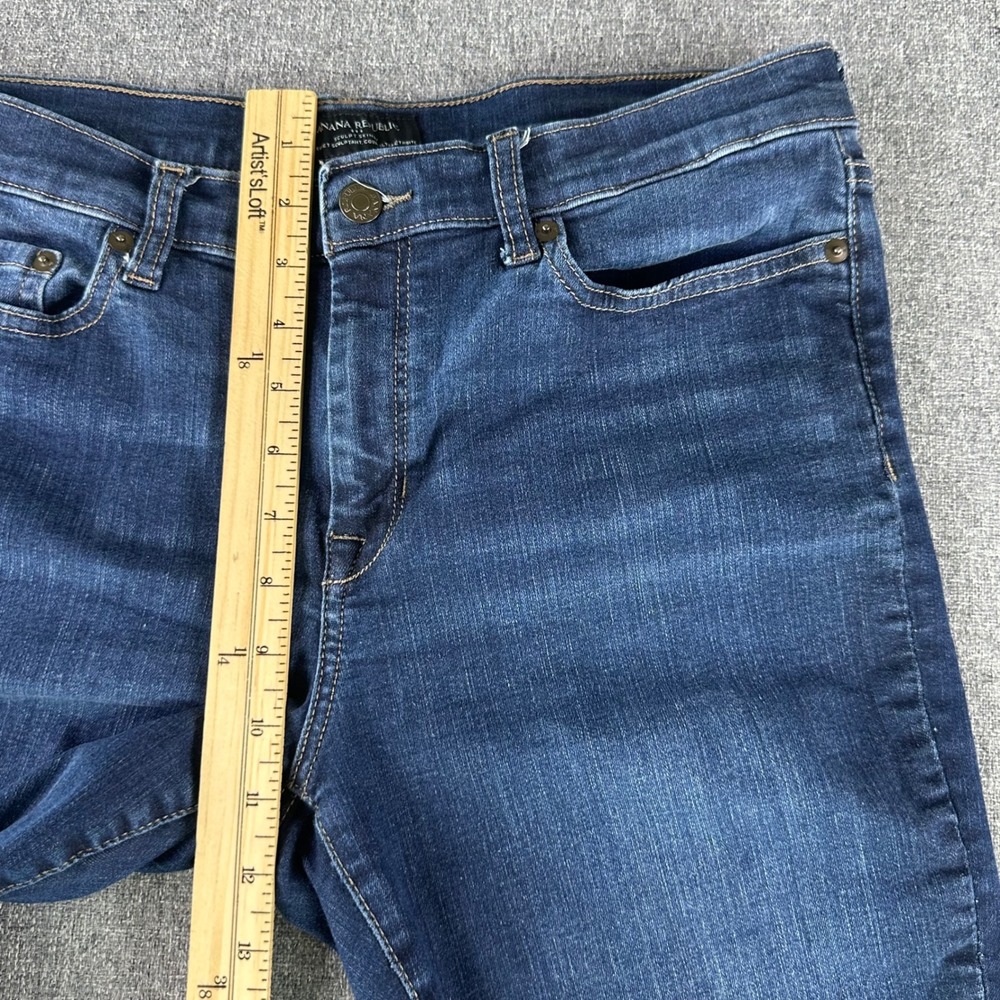 Banana Republic Jeans Womens 31/12 Sculpt Skin Dark Wash Blue Skinny Stretch - Picture 8 of 10